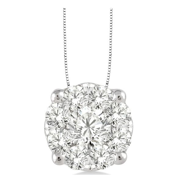 D. Geller Collection 14K Diamond Cluster Necklace D. Geller & Son Jewelers Atlanta, GA