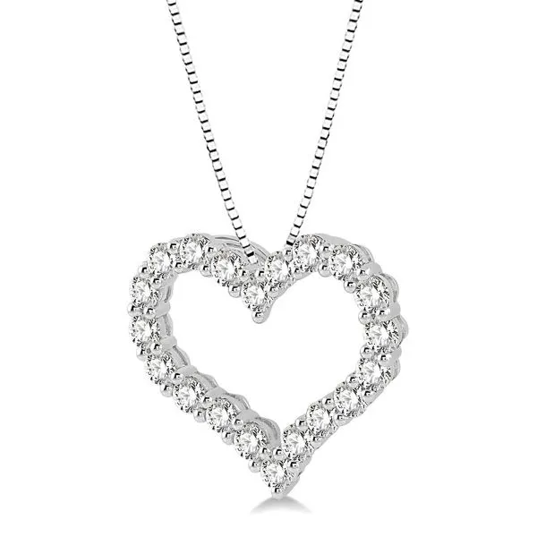 D. Geller Collection 14K Diamond Heart Necklace Image 2 D. Geller & Son Jewelers Atlanta, GA