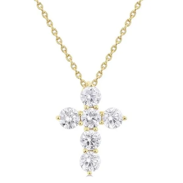 D. Geller Collection 14K Diamond Cross Necklace D. Geller & Son Jewelers Kennesaw, GA