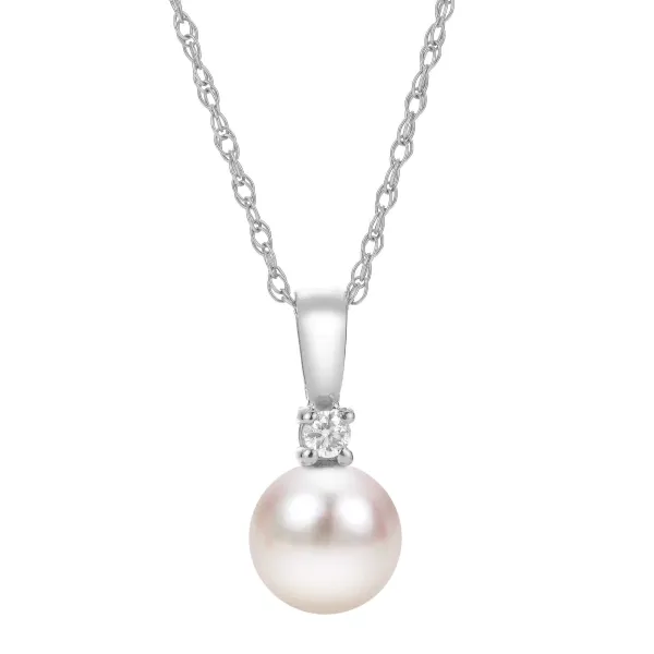 Imperial Pearl 14K Diamond and Freshwater Pearl Necklace D. Geller & Son Jewelers Kennesaw, GA