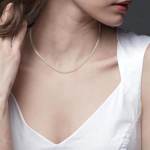 D. Geller Collection 14K 3ctw Diamond Tennis Necklace Image 2 D. Geller & Son Jewelers Kennesaw, GA