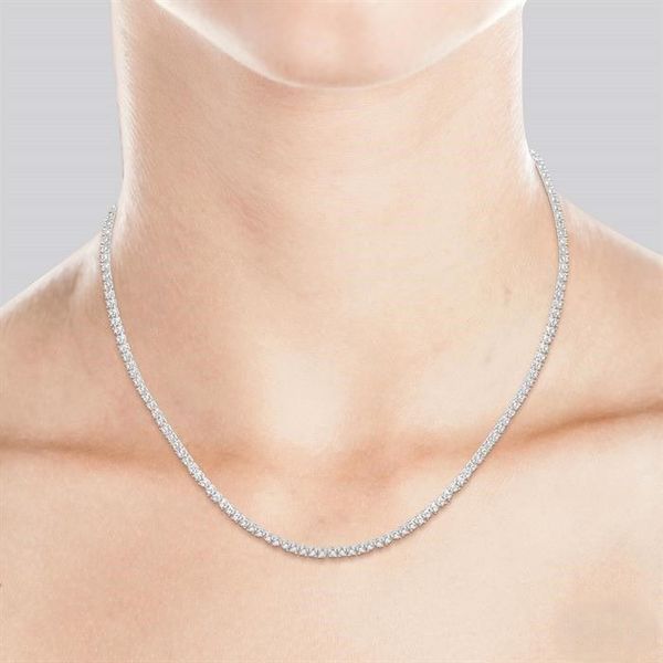 D. Geller Collection 14K 3ctw Diamond Tennis Necklace Image 2 D. Geller & Son Jewelers Kennesaw, GA