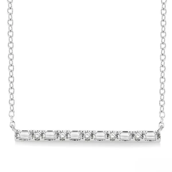 D. Geller Collection 10K Diamond Bar Necklace D. Geller & Son Jewelers Kennesaw, GA