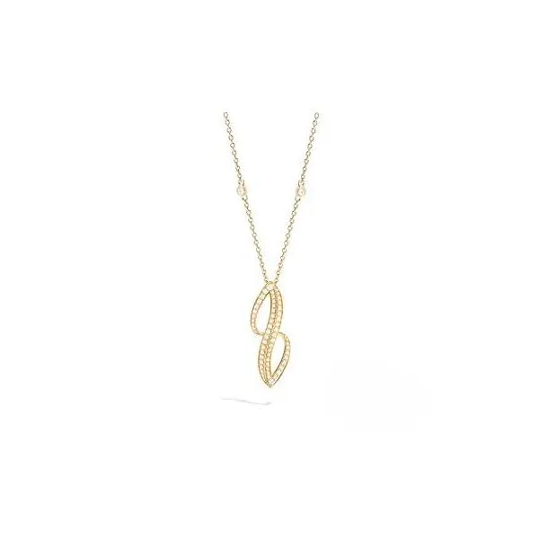 D. Geller Collection 18K Diamond Curve Necklace D. Geller & Son Jewelers Kennesaw, GA