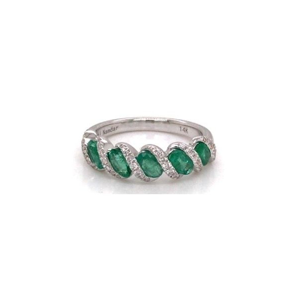 D. Geller Collection 14K Diamond and Emerald Fashion Band D. Geller & Son Jewelers Kennesaw, GA