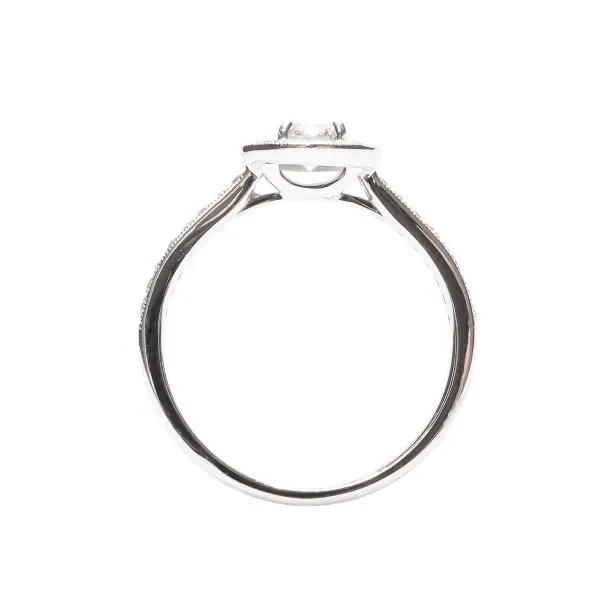 D. Geller Collection 14K Diamond Halo Engagement Ring Image 2 D. Geller & Son Jewelers Atlanta, GA