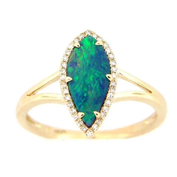 Dilamani 14K Diamond and Opal Fashion Ring D. Geller & Son Jewelers Kennesaw, GA