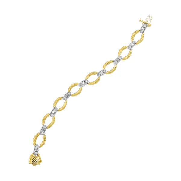 D. Geller Collection 14K Diamond Link Bracelet D. Geller & Son Jewelers Atlanta, GA