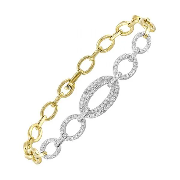 D. Geller Collection 14K Diamond Link Bracelet D. Geller & Son Jewelers Kennesaw, GA