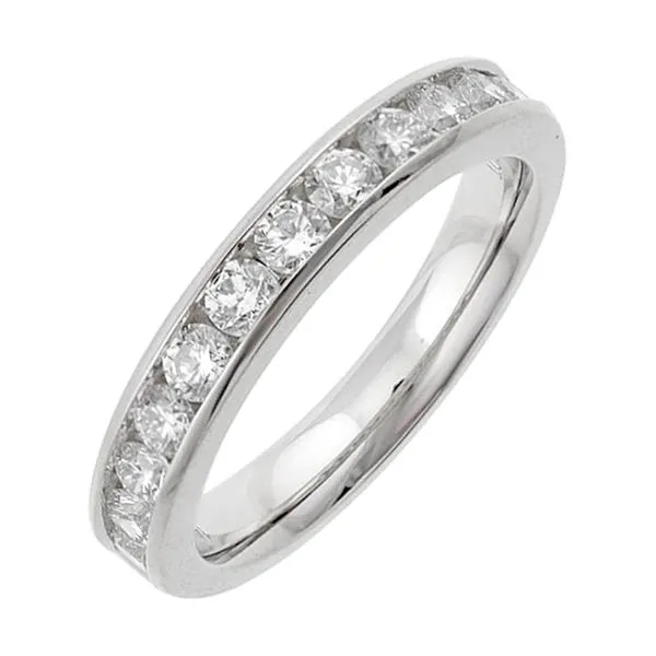 D. Geller Collection 14K Diamond Half Eternity Band D. Geller & Son Jewelers Kennesaw, GA