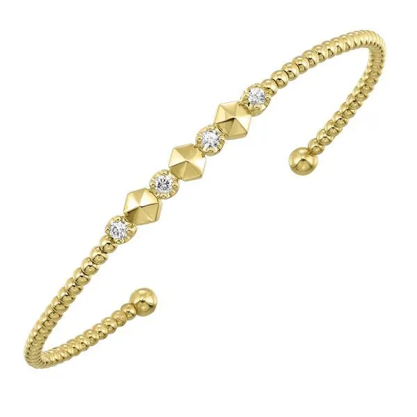 D. Geller Collection 14K Diamond Flexible Bangle Bracelet D. Geller & Son Jewelers Atlanta, GA