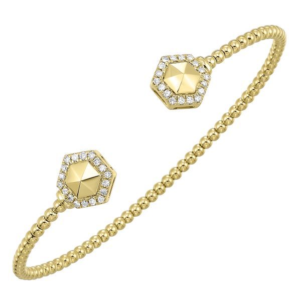 D. Geller Collection 14K Diamond Flexible Bangle Bracelet D. Geller & Son Jewelers Atlanta, GA