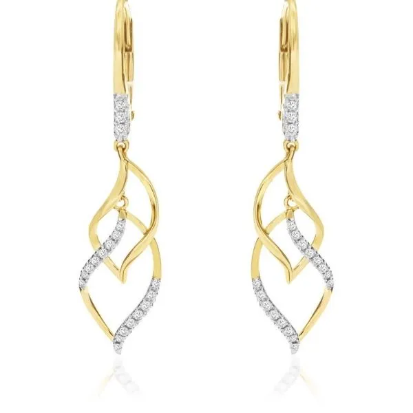 D. Geller Collection 14K Diamond Dangle Earrings D. Geller & Son Jewelers Kennesaw, GA