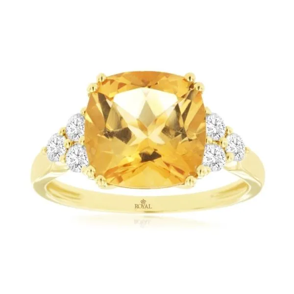 D. Geller Collection 14K Diamond and Citrine Fashion Ring D. Geller & Son Jewelers Kennesaw, GA