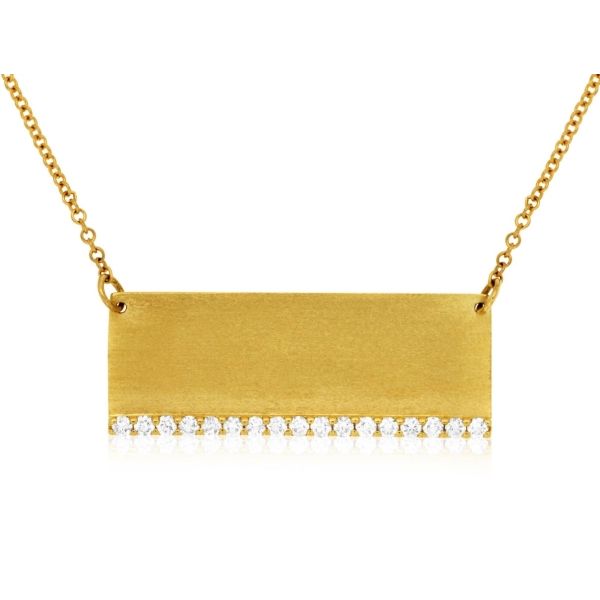 D. Geller Collection 14K Diamond Bar Necklace D. Geller & Son Jewelers Kennesaw, GA