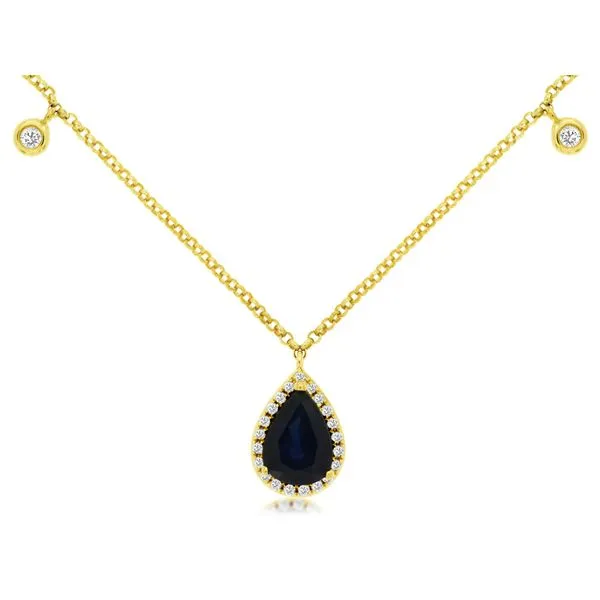 D. Geller Collection 14K Diamond and Sapphire Necklace D. Geller & Son Jewelers Kennesaw, GA