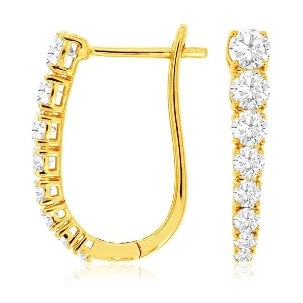 D. Geller Collection 14K Diamond Hoop Earrings D. Geller & Son Jewelers Kennesaw, GA