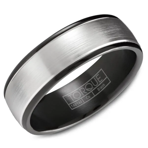 CrownRing Black and White Cobalt Gents Band D. Geller & Son Jewelers Kennesaw, GA