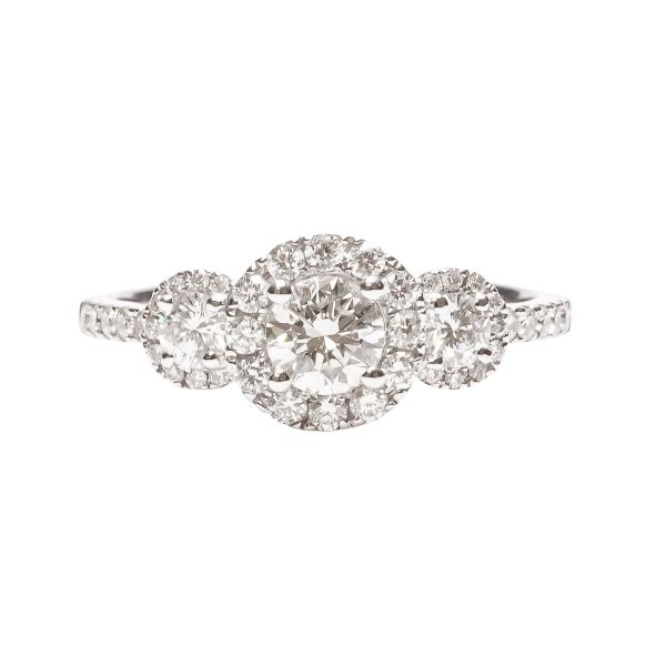 D. Geller Collection 14K Diamond Three Stone Engagement Ring D. Geller & Son Jewelers Atlanta, GA