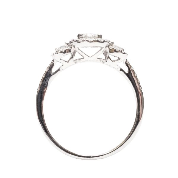 D. Geller Collection 14K Diamond Three Stone Engagement Ring Image 2 D. Geller & Son Jewelers Atlanta, GA