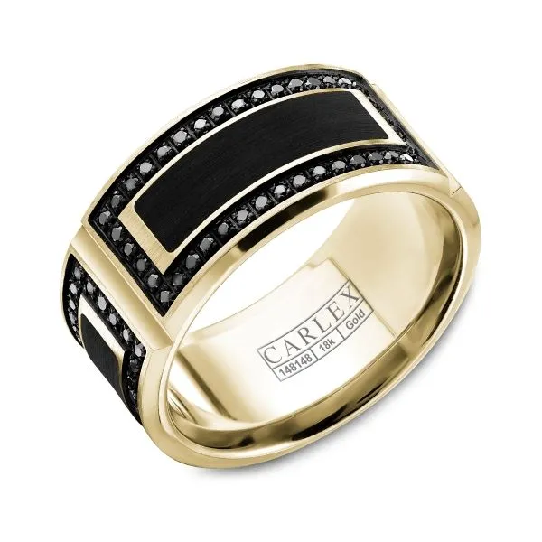 Carlex 14K and Enamel Gents Band D. Geller & Son Jewelers Kennesaw, GA