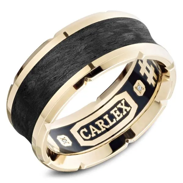 Carlex 14K and Enamel Diamond Gents Band D. Geller & Son Jewelers Kennesaw, GA