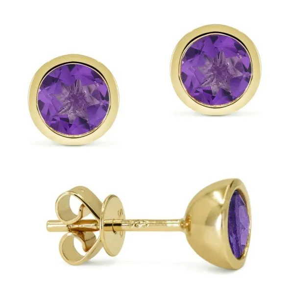 D. Geller Collection 14K Amethyst Stud Earrings D. Geller & Son Jewelers Kennesaw, GA