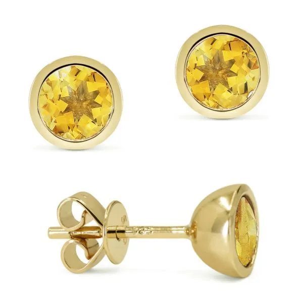 D. Geller Collection 14K Citrine Stud Earrings D. Geller & Son Jewelers Kennesaw, GA