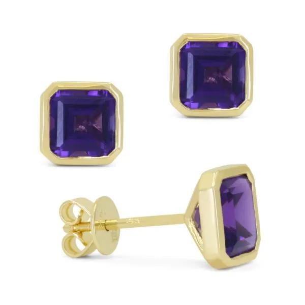 D. Geller Collection 14K Amethyst Stud Earrings D. Geller & Son Jewelers Kennesaw, GA