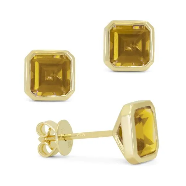 D. Geller Collection 14K Citrine Stud Earrings D. Geller & Son Jewelers Kennesaw, GA