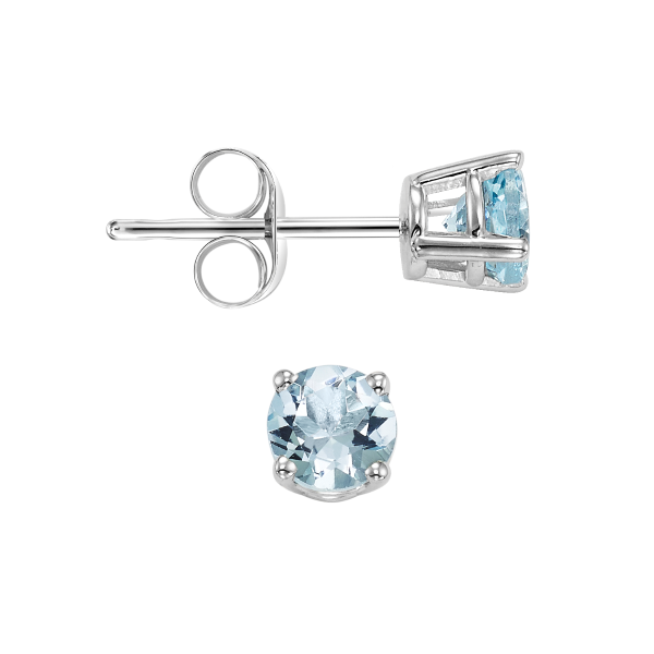 D. Geller Collection 14K Aquamarine Stud Earrings D. Geller & Son Jewelers Kennesaw, GA