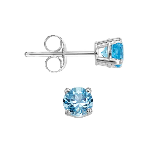 D. Geller Collection 14K Blue Topaz Stud Earrings D. Geller & Son Jewelers Kennesaw, GA