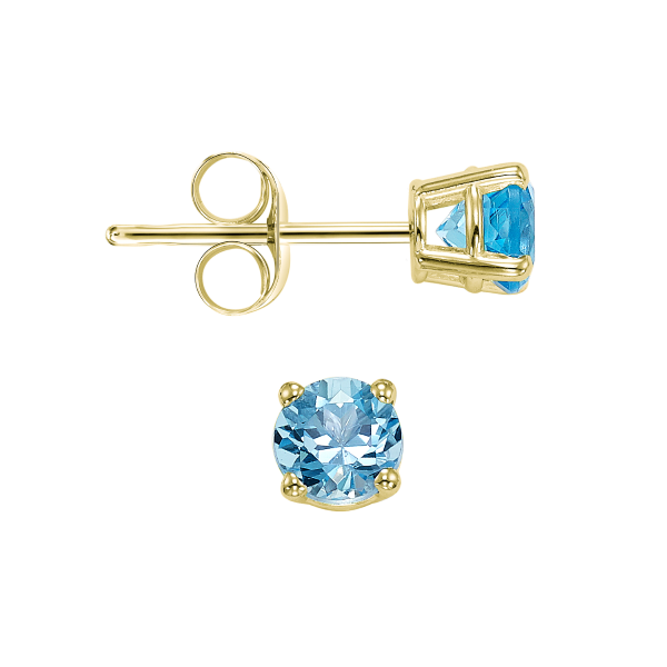 D. Geller Collection 14K Blue Topaz Stud Earrings D. Geller & Son Jewelers Kennesaw, GA