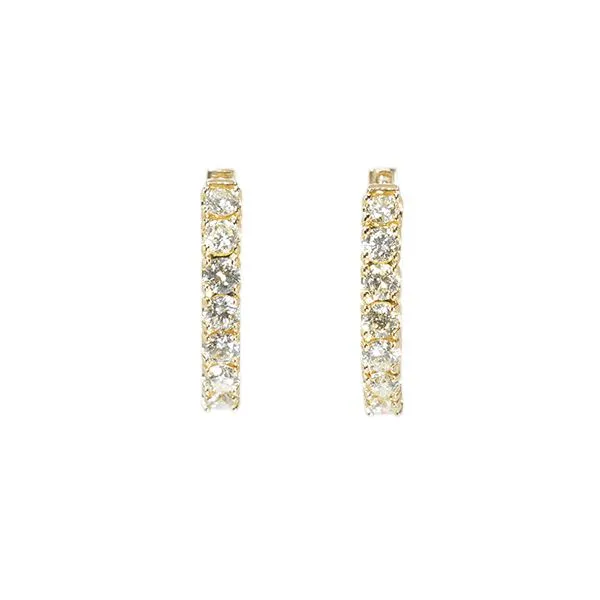 D. Geller Collection 14K Diamond Hoops D. Geller & Son Jewelers Kennesaw, GA