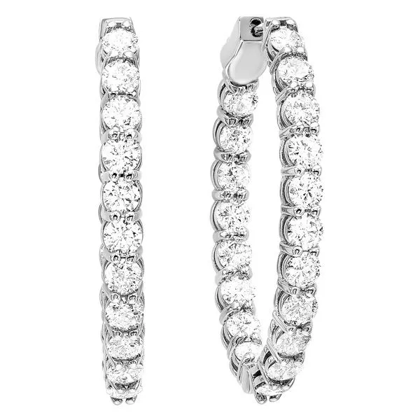 D. Geller Collection 14K Diamond Hoop Earrings D. Geller & Son Jewelers Atlanta, GA