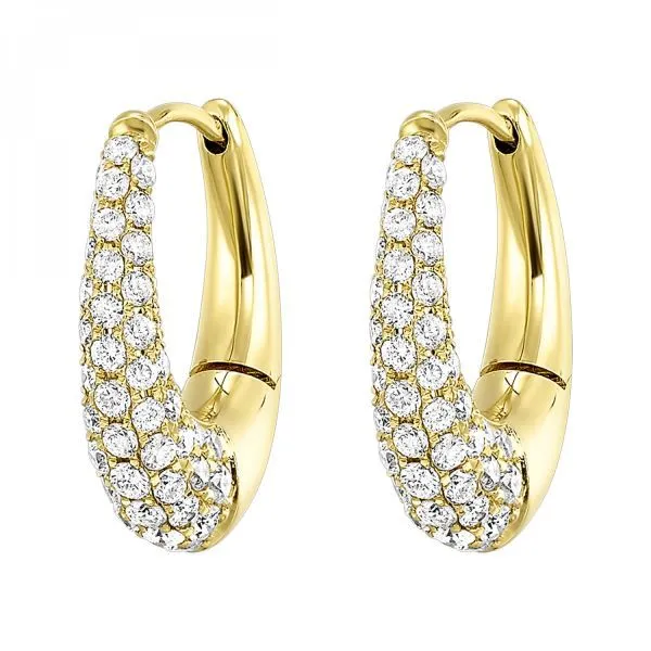 D. Geller Collection 14K Diamond Huggie Eearrings D. Geller & Son Jewelers Atlanta, GA