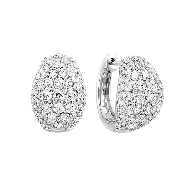 D. Geller Collection 14K Diamond Huggie Earrings D. Geller & Son Jewelers Atlanta, GA