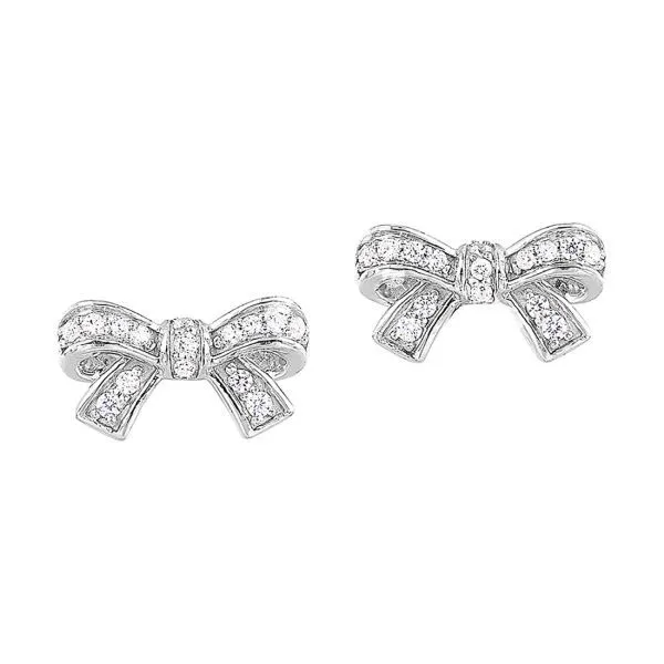 D. Geller Collection 10K Diamond Bow Earrings D. Geller & Son Jewelers Kennesaw, GA