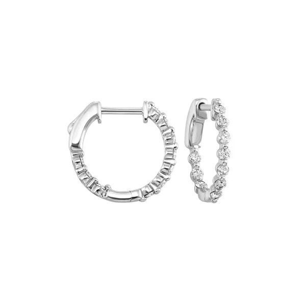 D. Geller Collection 14K Diamond Hoop Earrings D. Geller & Son Jewelers Kennesaw, GA