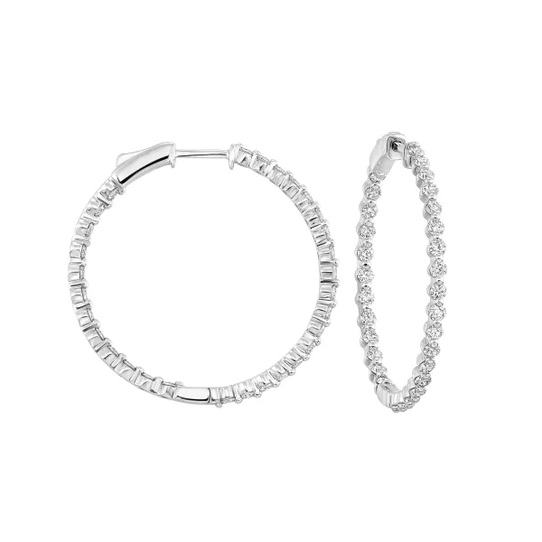 D. Geller Collection 14K Diamond Hoop Earrings D. Geller & Son Jewelers Kennesaw, GA