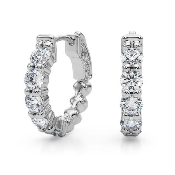 D. Geller Collection 14K Diamond Huggie Earrings D. Geller & Son Jewelers Kennesaw, GA