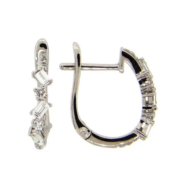 Dilamani 14K Diamond Hoop Earrings D. Geller & Son Jewelers Kennesaw, GA