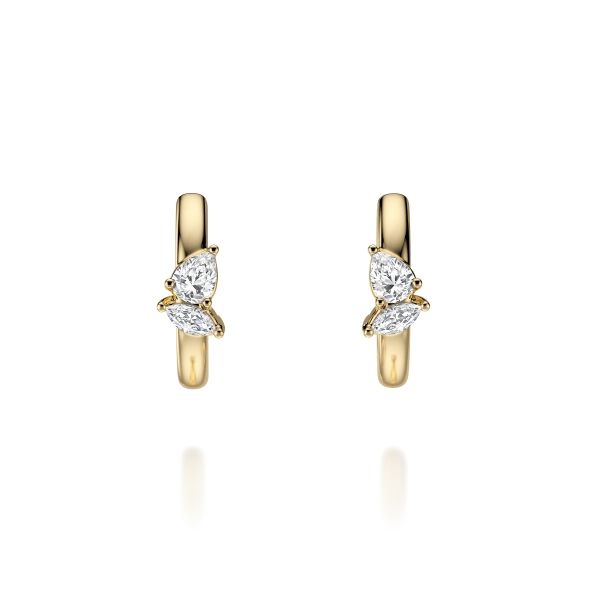Noam Carver 14K Lab Grown Diamond Huggies D. Geller & Son Jewelers Kennesaw, GA