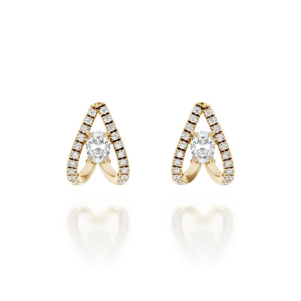 Noam Carver 14K Lab Grown Diamond Fashion Earrings D. Geller & Son Jewelers Kennesaw, GA
