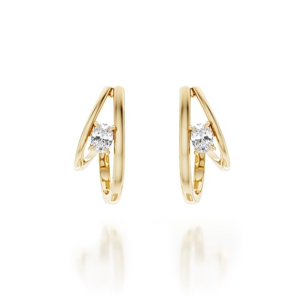 Noam Carver 14K Lab Grown Diamond Fashion Earrings D. Geller & Son Jewelers Kennesaw, GA