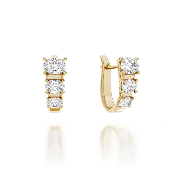 Noam Carver 14K Lab Grown Diamond Fashion Earrings Image 2 D. Geller & Son Jewelers Kennesaw, GA