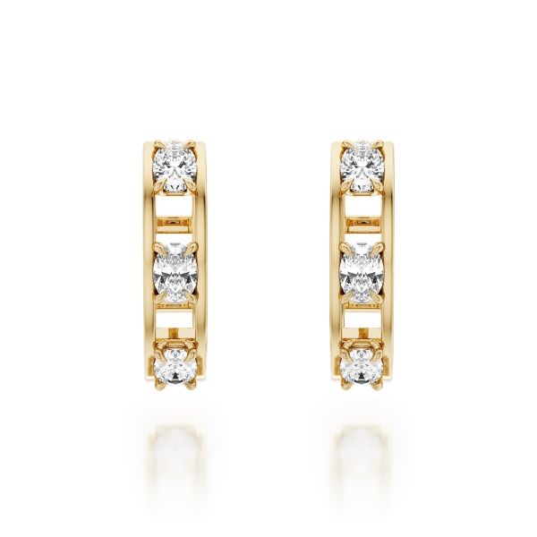 Noam Carver 14K Lab Grown Diamond Fashion Earrings D. Geller & Son Jewelers Kennesaw, GA