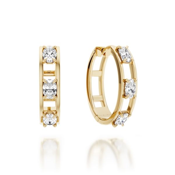 Noam Carver 14K Lab Grown Diamond Fashion Earrings Image 2 D. Geller & Son Jewelers Kennesaw, GA