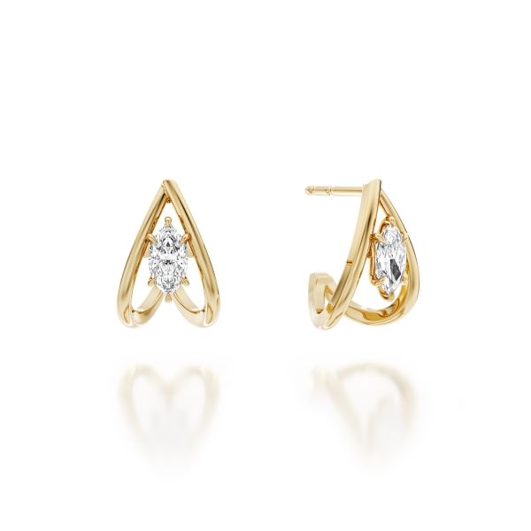Noam Carver 14K Lab Grown Diamond Fashion Earrings Image 2 D. Geller & Son Jewelers Kennesaw, GA
