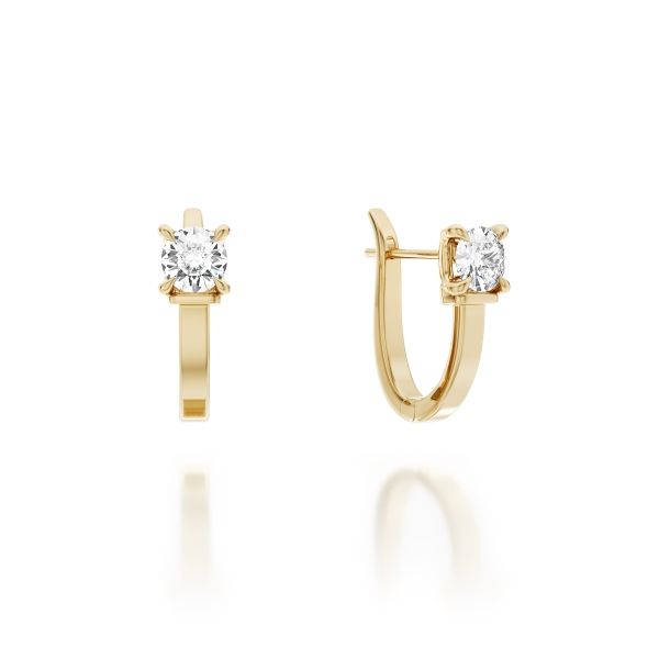 Noam Carver 14K Lab Grown Diamond Fashion Earrings Image 2 D. Geller & Son Jewelers Kennesaw, GA